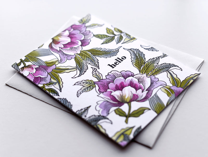 One-Layer Floral Background Card With Build-A-Garden: Posh Petals