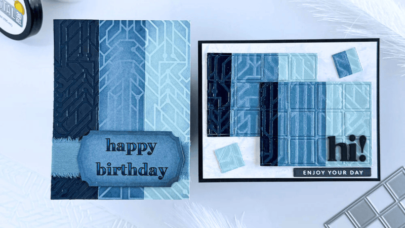 Masculine Card Techniques: Modern Designs with Clear 3D Gel