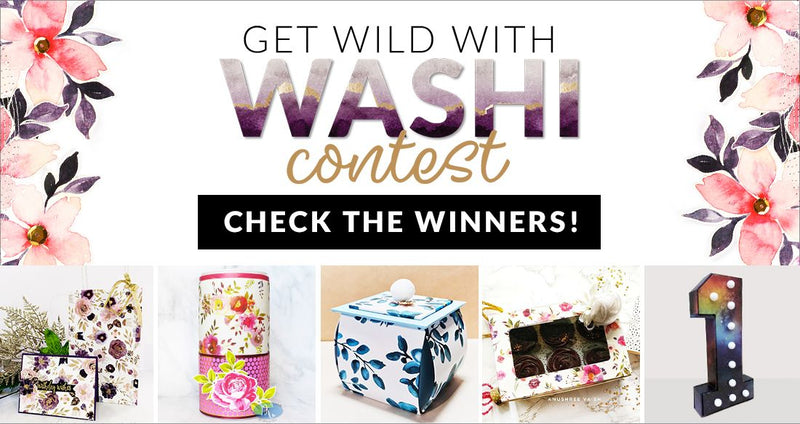 Get Wild with Washi winners are out!! Creativity Inspired 2020 Washi Tape Contest Winners Announcement