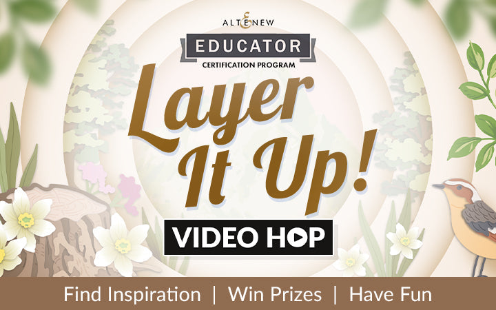 Layered Woodland Card with Die-Cut Arches | Altenew Educators Video Hop