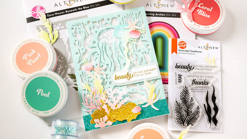 Summer Crafts Inspiration with the Zero‑Waste: Beneath the Blue Die Set