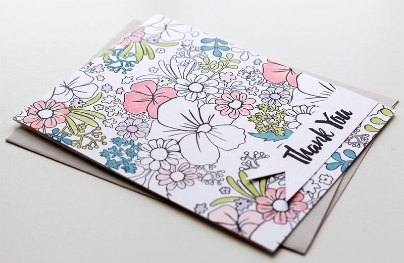 Stamped Background Card with Dearest Friend Stamp Set