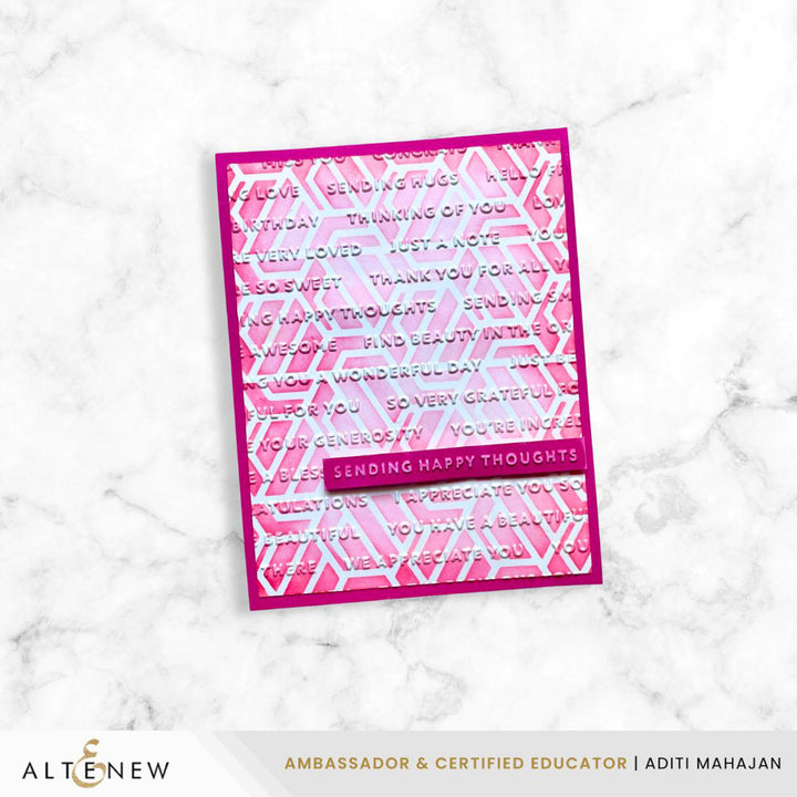 Geometric Mix Stencil - Altenew