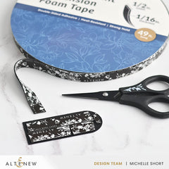 Black Instant Dimension Foam Tape - 1/16'' x 1/2'' x 15m - Altenew