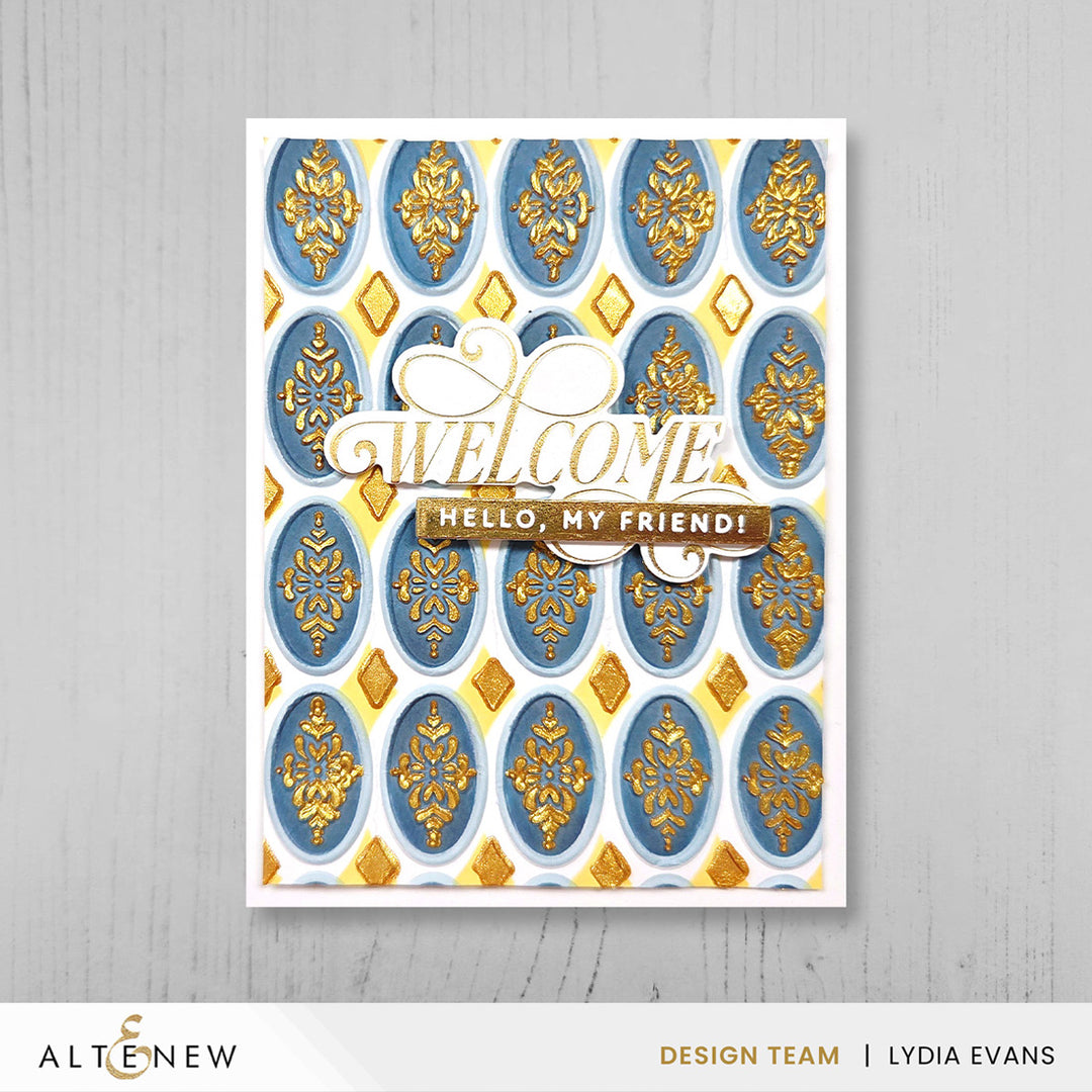 Heirloom Filigree - Oval 3D Embossing Folder