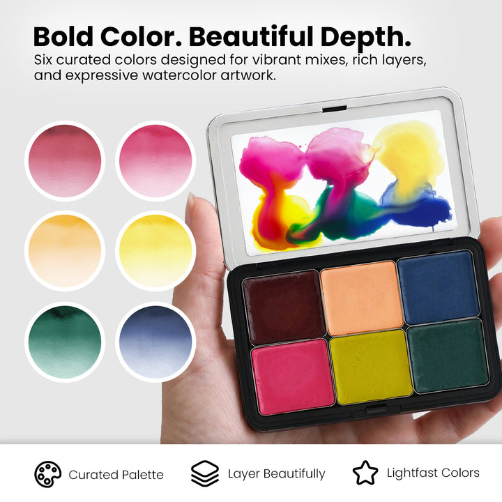 Watercolor Compact - Moody Brights