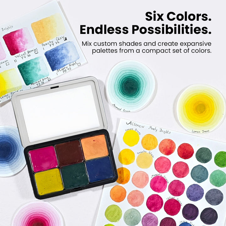 Watercolor Compact - Moody Brights
