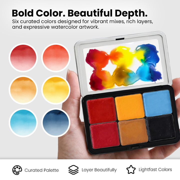 Watercolor Compact - Bold Ember