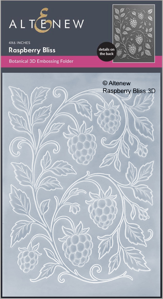 Raspberry Bliss 3D Embossing Folder