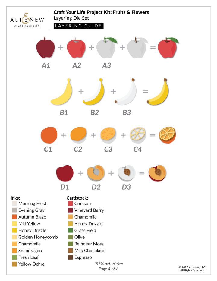 Craft Your Life Project Kit: Fruits & Flowers - Altenew
