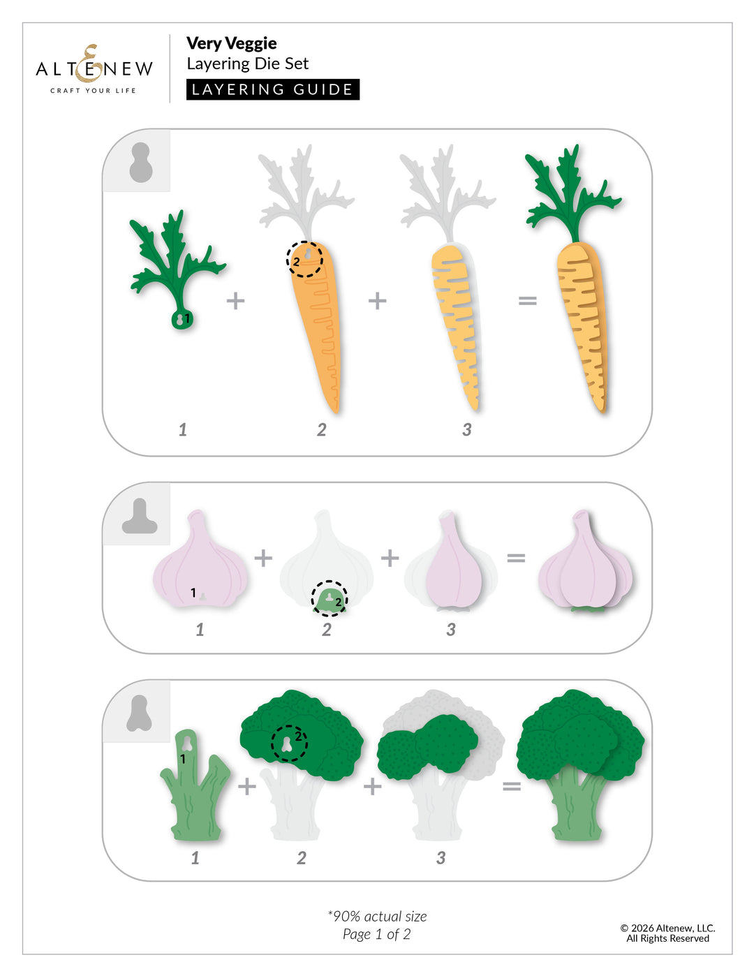 Very Veggie Layering Die Set