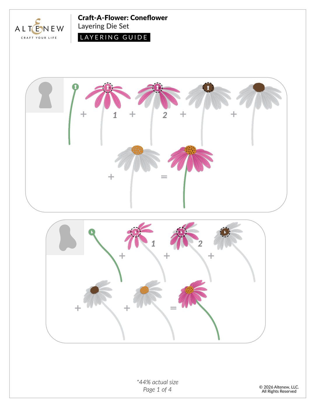 Craft-A-Flower: Coneflower Layering Die Set