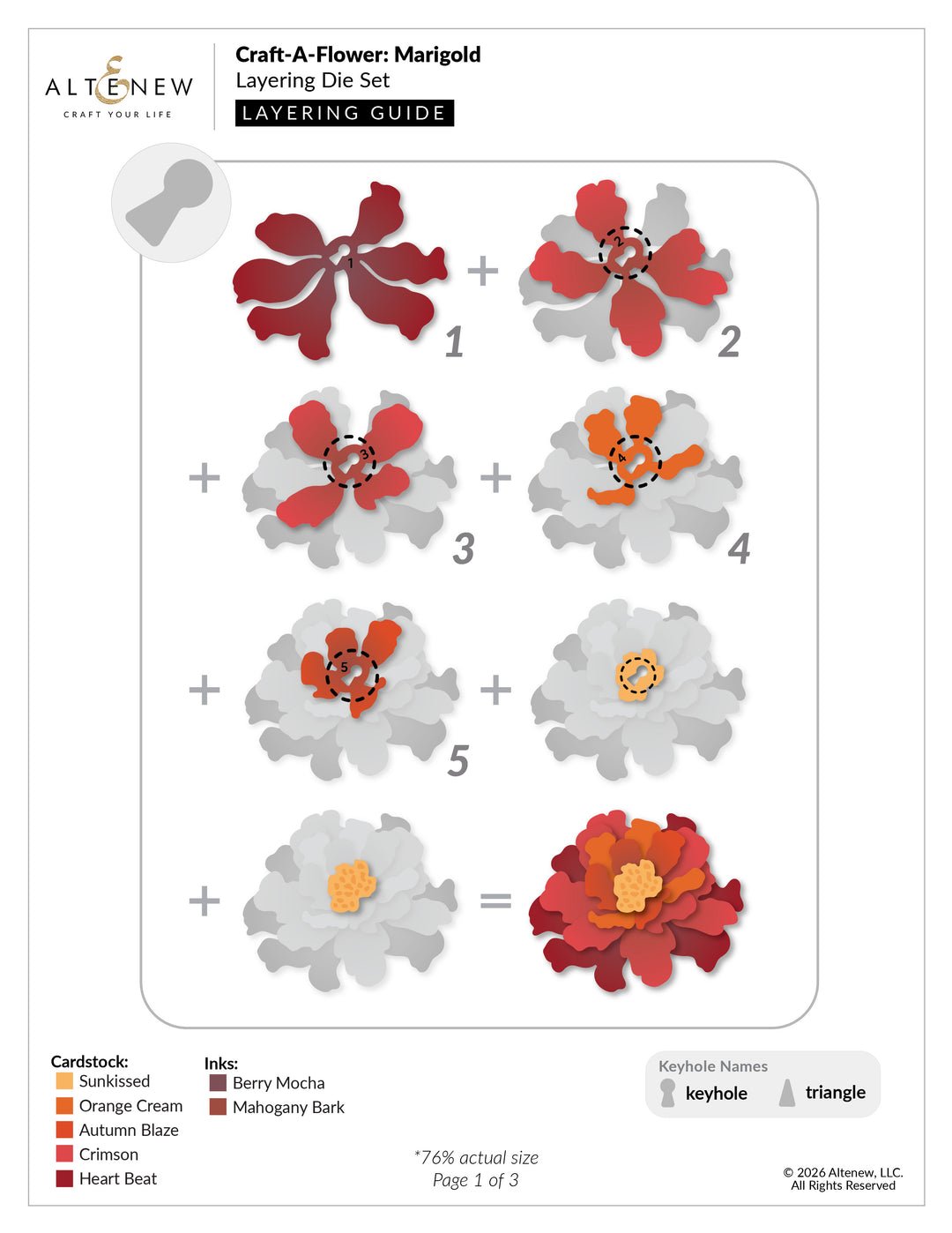 Craft-A-Flower: Marigold Layering Die Set