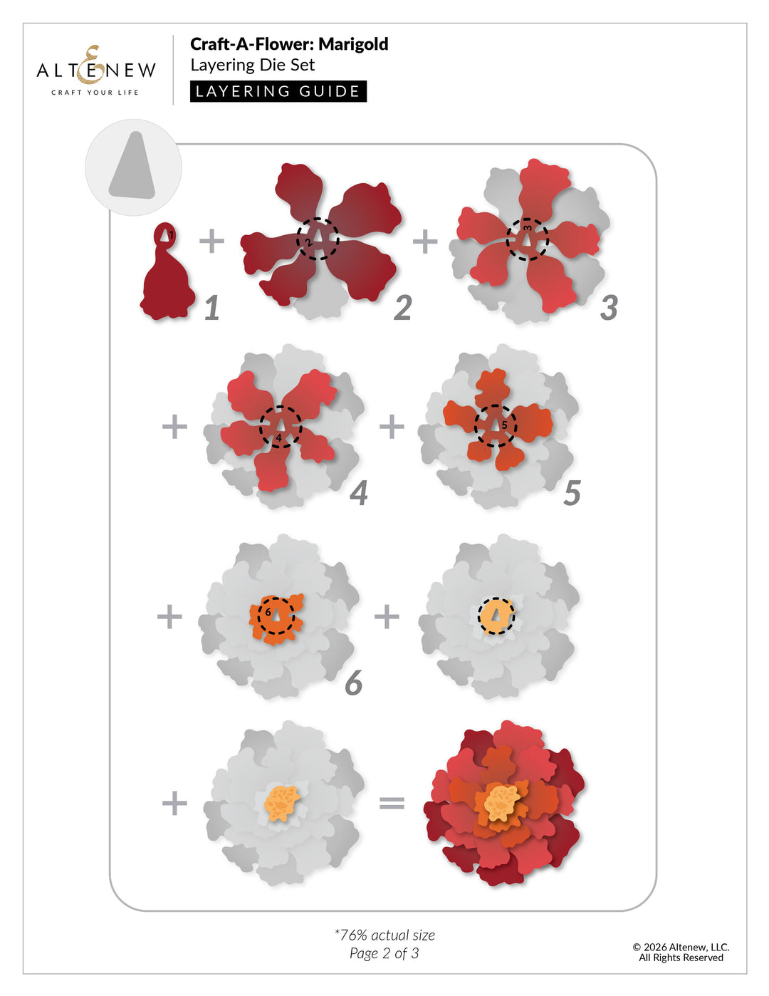 Craft-A-Flower: Marigold Layering Die Set