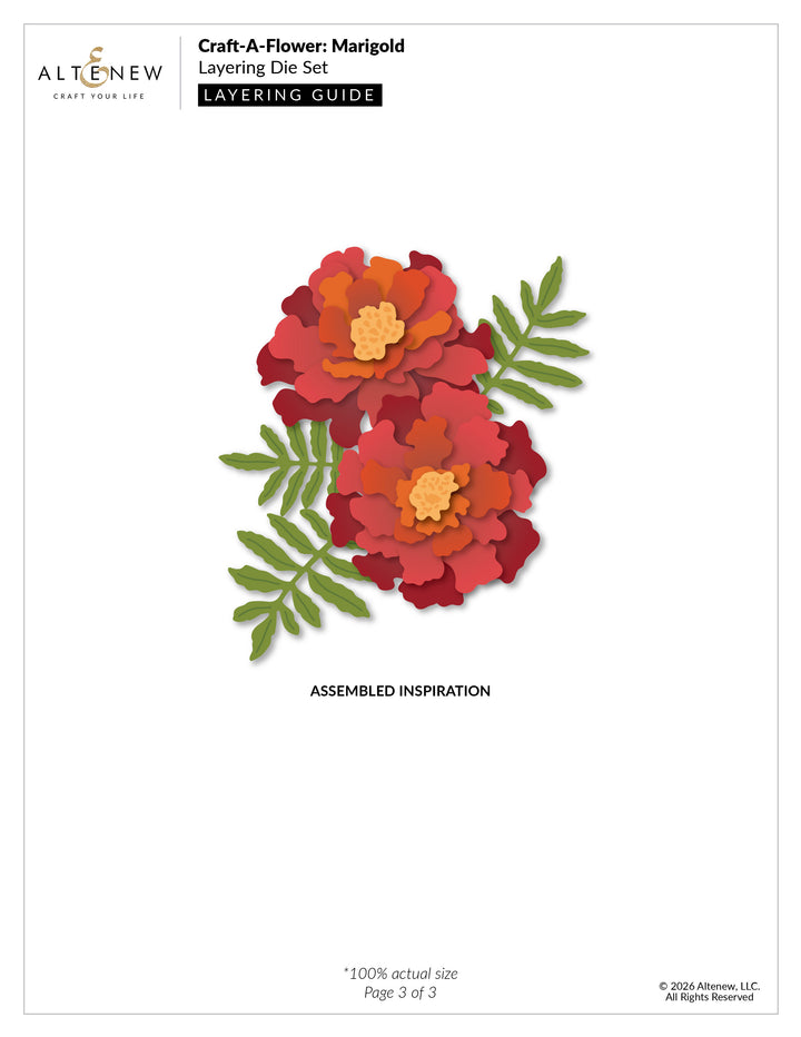 Craft-A-Flower: Marigold Layering Die Set