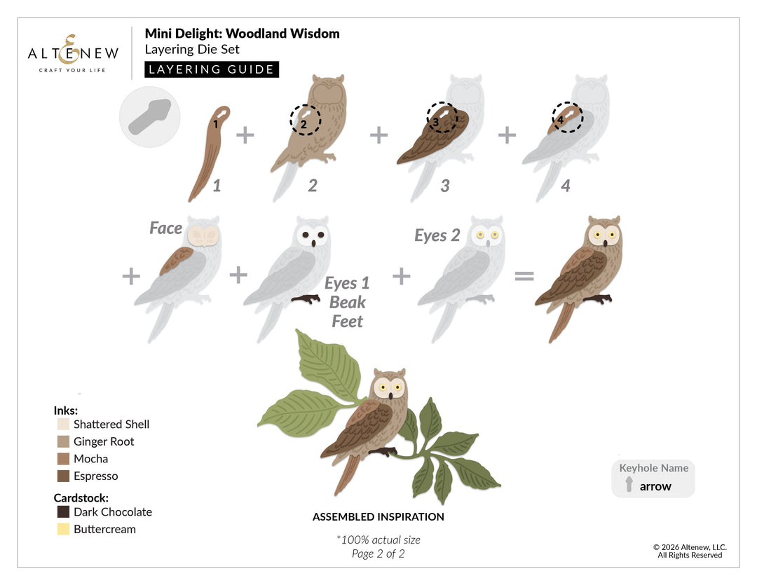 Mini Delight: Woodland Wisdom Stamp & Layering Die Set