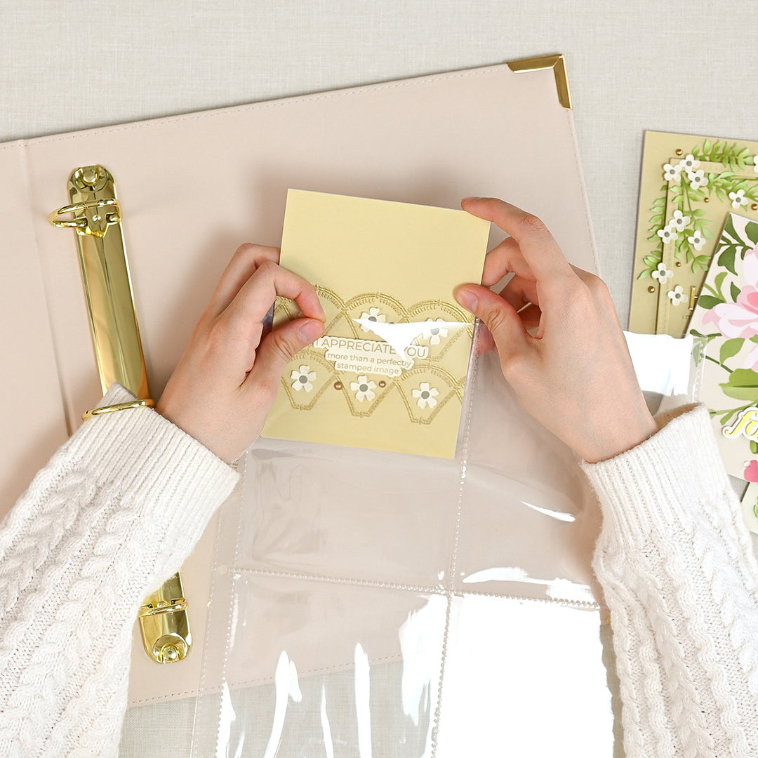9x12 Three-Ring Album - Ivory