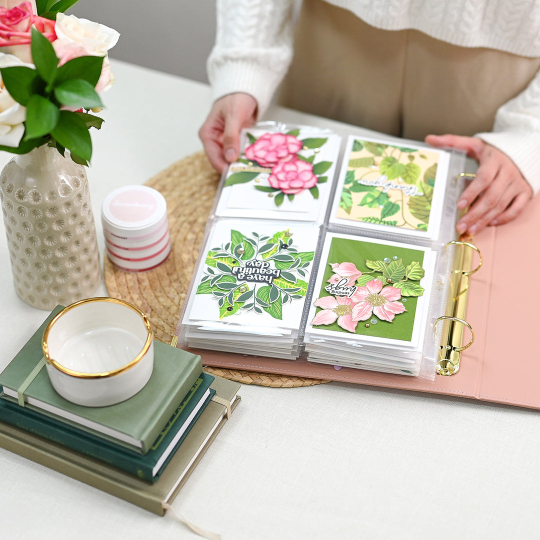 9x12 Three-Ring Album - Rouge