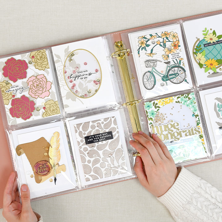 9x12 Three-Ring Album - Rouge