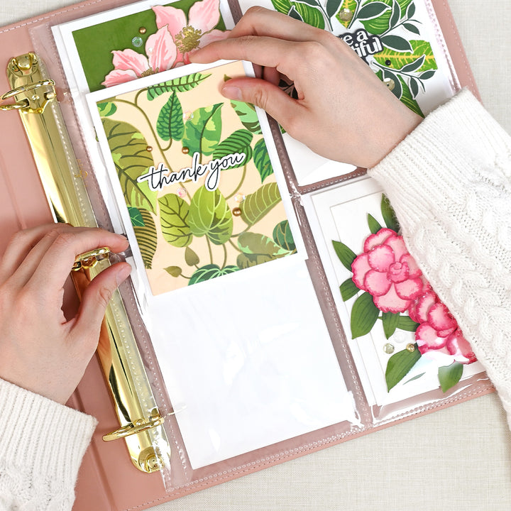 9x12 Three-Ring Album - Rouge