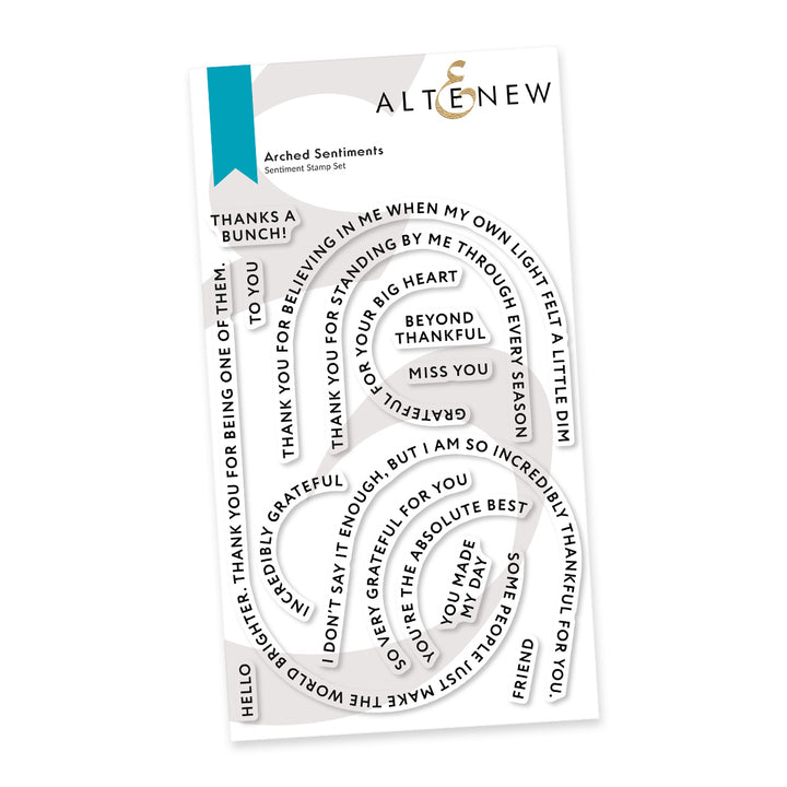 Arched Sentiments Stamp Set
