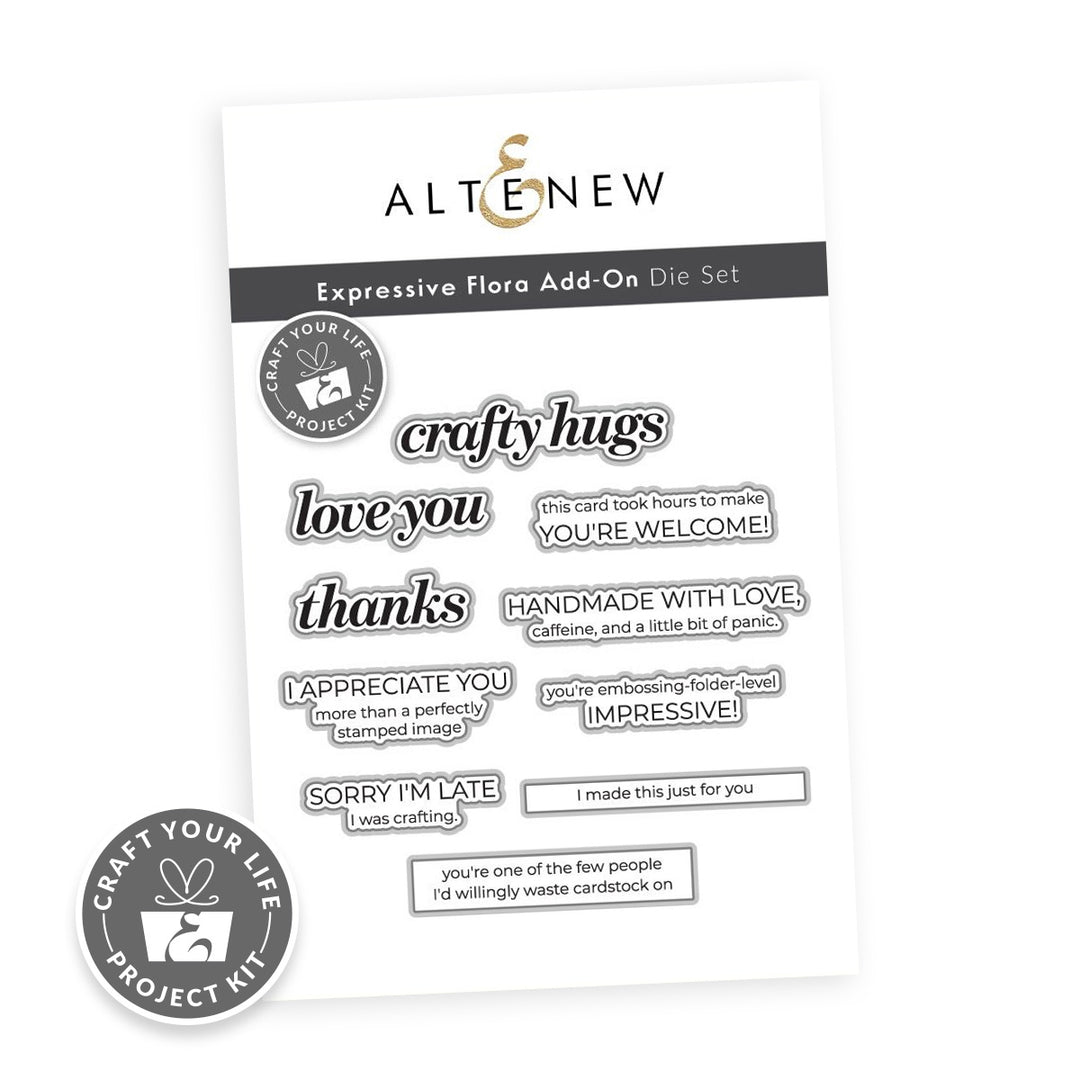 Craft Your Life Project Kit: Expressive Flora Add-on Die Set