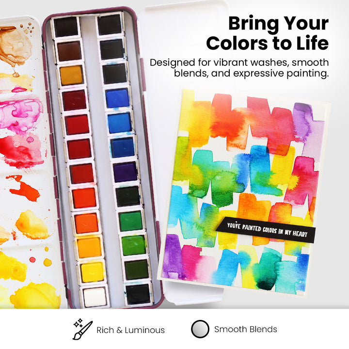 Artists' Watercolor 24 Pan Set