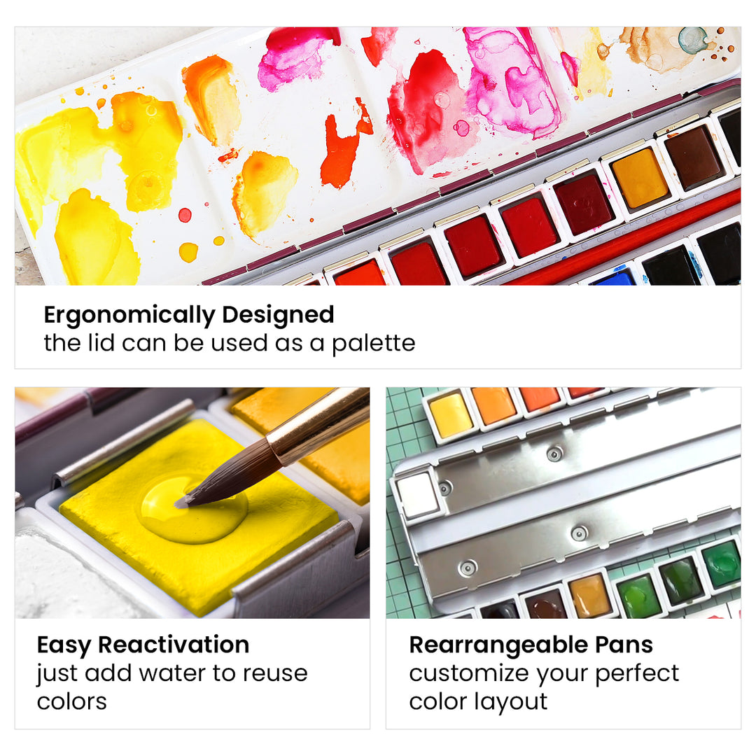 Artists' Watercolor 24 Pan Set