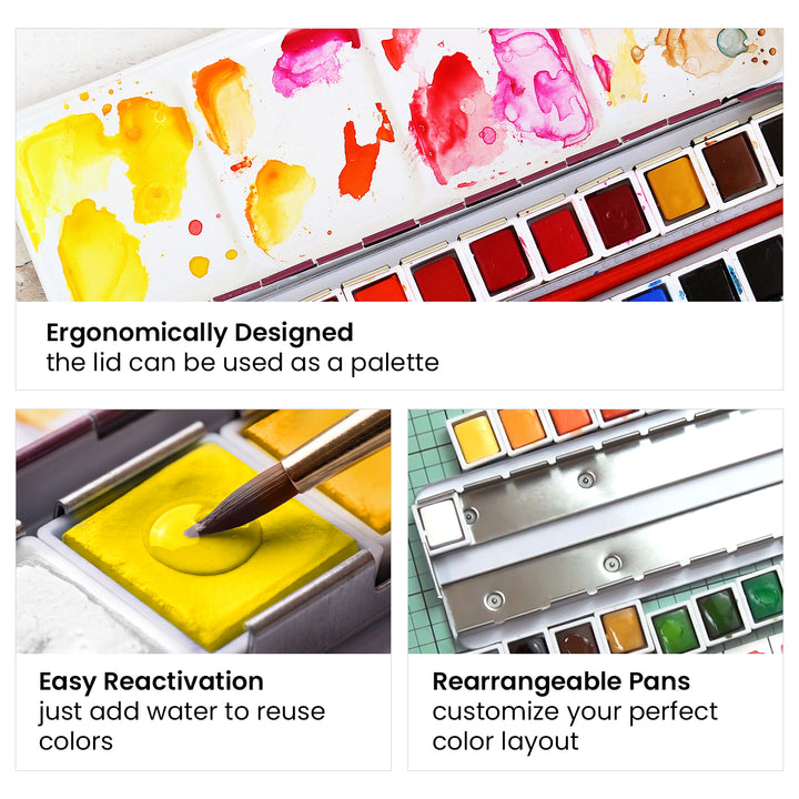 Artists' Watercolor 24 Pan Set