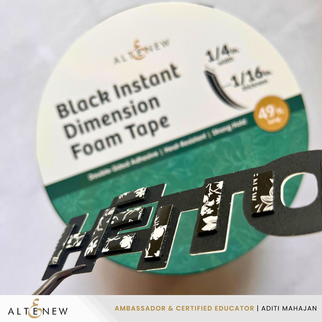 Instant Dimension Foam Tape Bundle - Black (3 Sizes) - Altenew