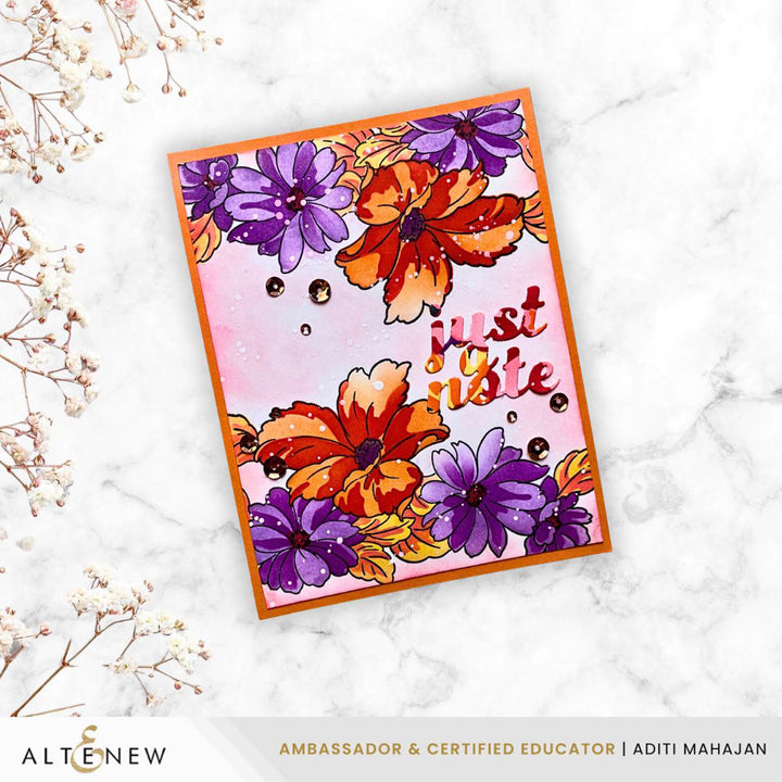 Cascading Flowers Stamp Set - Altenew