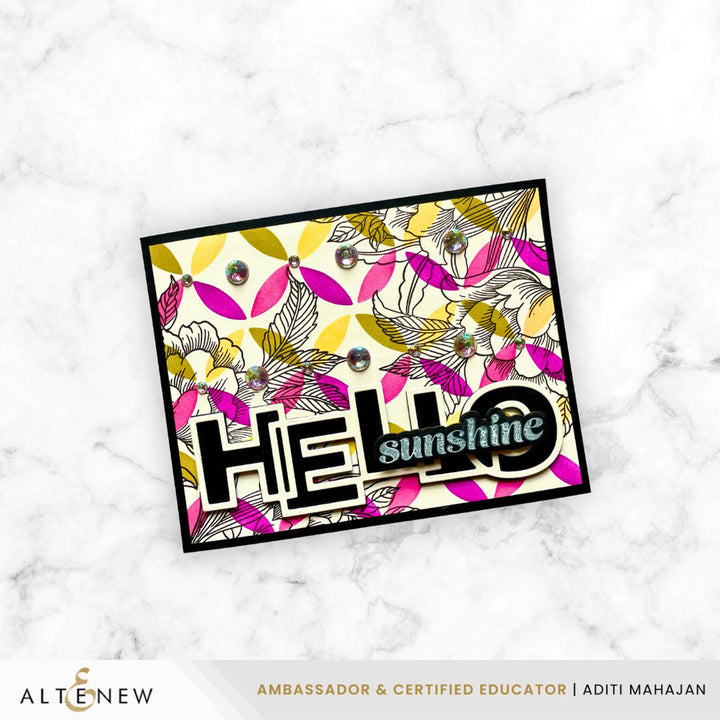 Stencil Art: Styled Backgrounds Layering Stencil Set (6 in 1) - Altenew