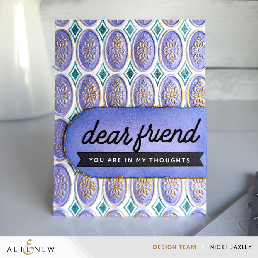 Heirloom Filigree - Oval 3D Embossing Folder