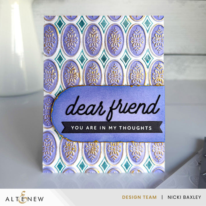 Heirloom Filigree - Oval 3D Embossing Folder