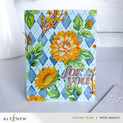 Stencil Art: Botanical Argyle Layering Stencil Set (6 in 1)