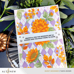 Stencil Art: Botanical Argyle Layering Stencil Set (6 in 1)