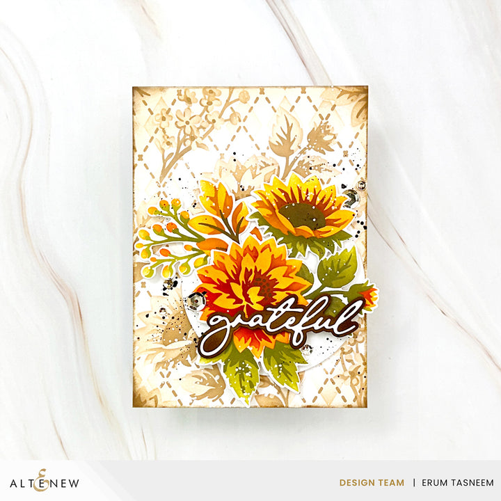 Stencil Art: Botanical Argyle Layering Stencil Set (6 in 1)