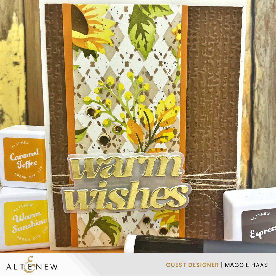 Warm & Cozy Sentiments Die Set