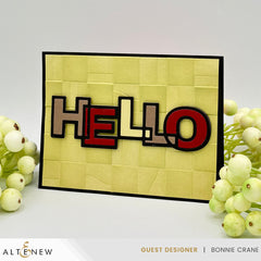 Outlined Hello Die Set - Altenew