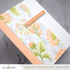 Stencil Art: Botanical Argyle Layering Stencil Set (6 in 1)