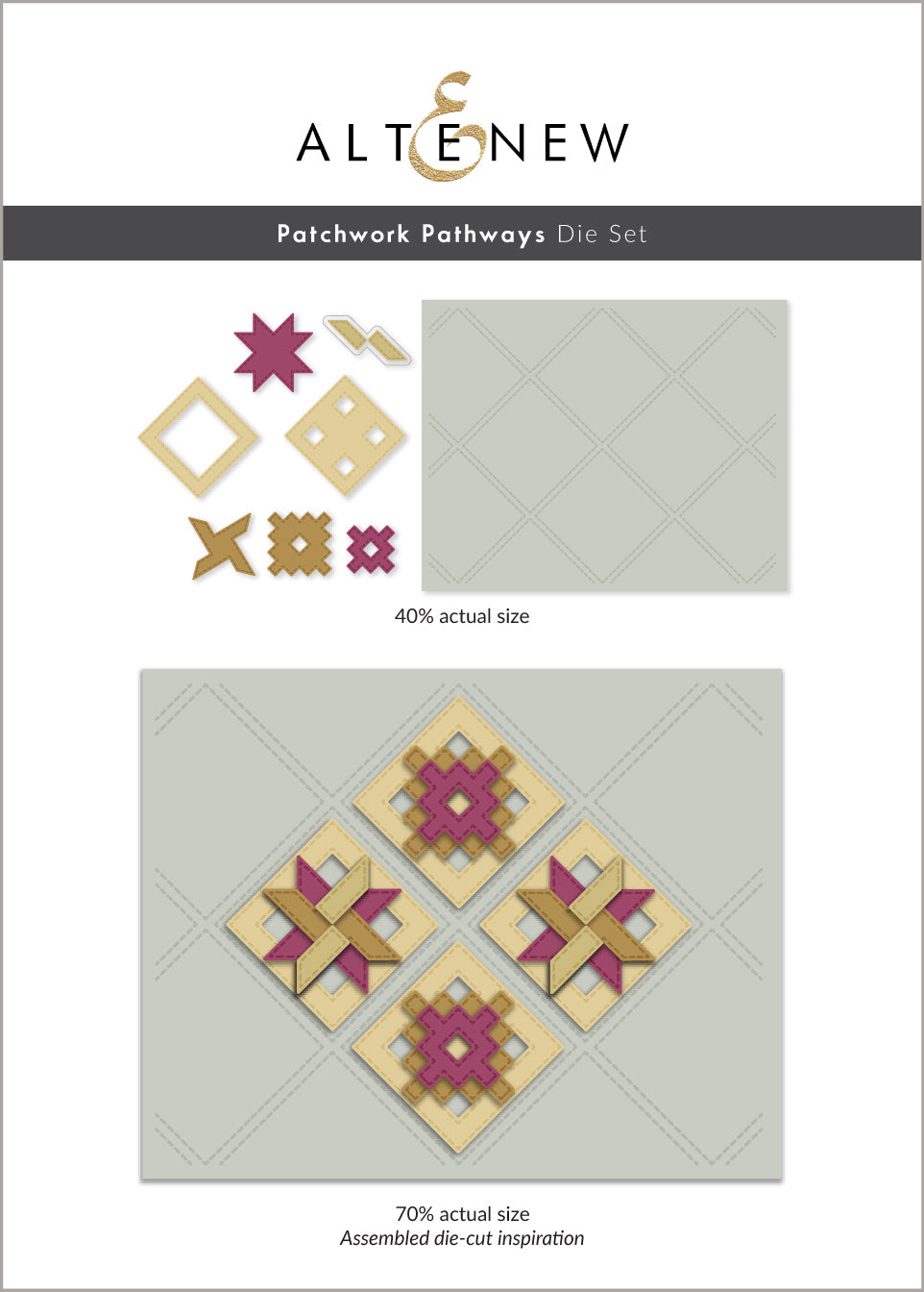 Patchwork Pathways Die Set - Altenew