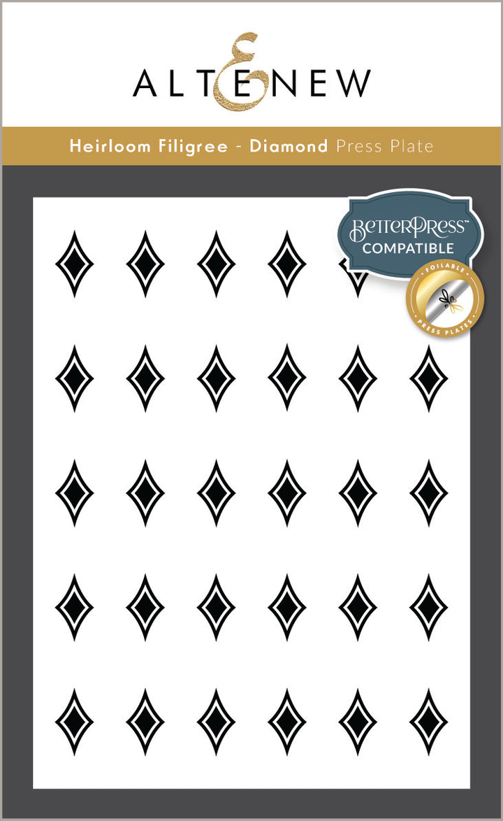 Heirloom Filigree - Diamond Press Plate