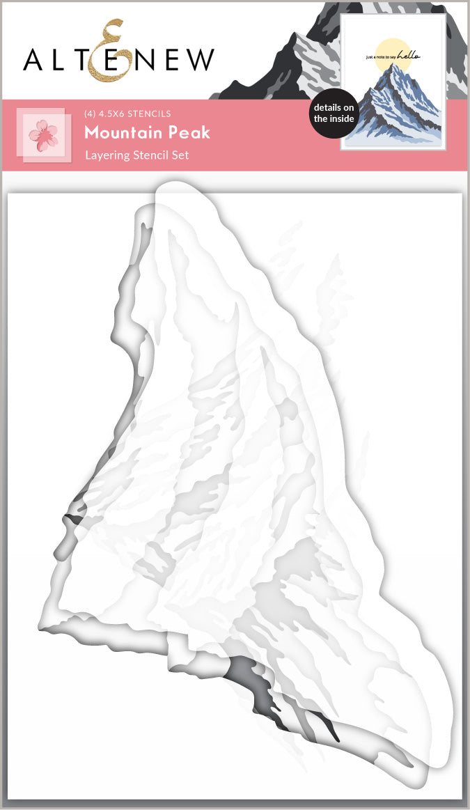 Mountain Peak Layering Stencil Set (4 in 1)