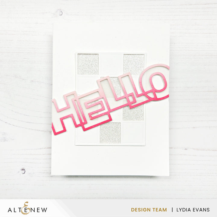 Outlined Hello Die Set - Altenew