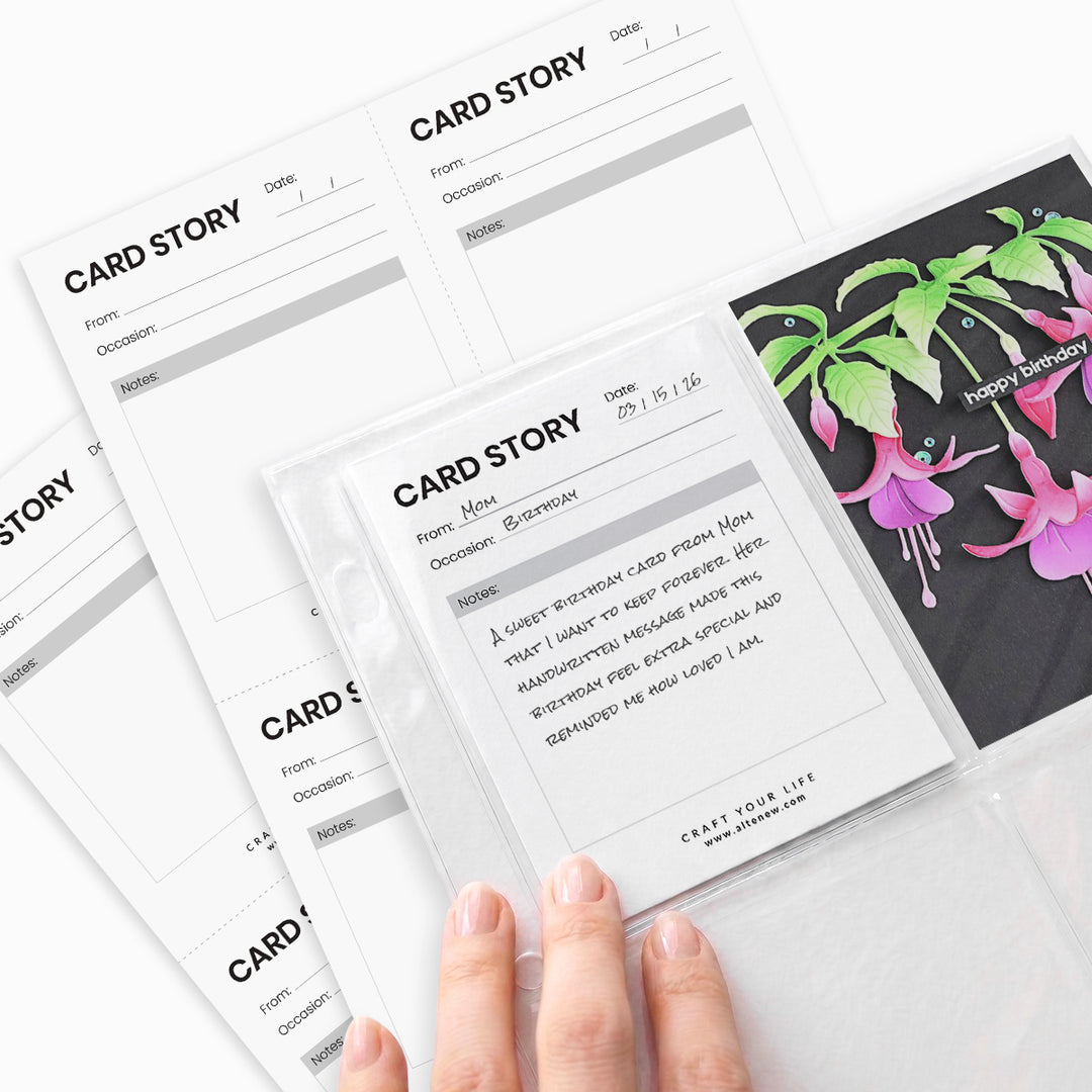 Printable Card Story Inserts