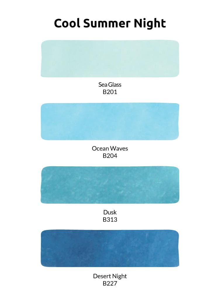 Artist Alcohol Markers Cool Summer Night Set