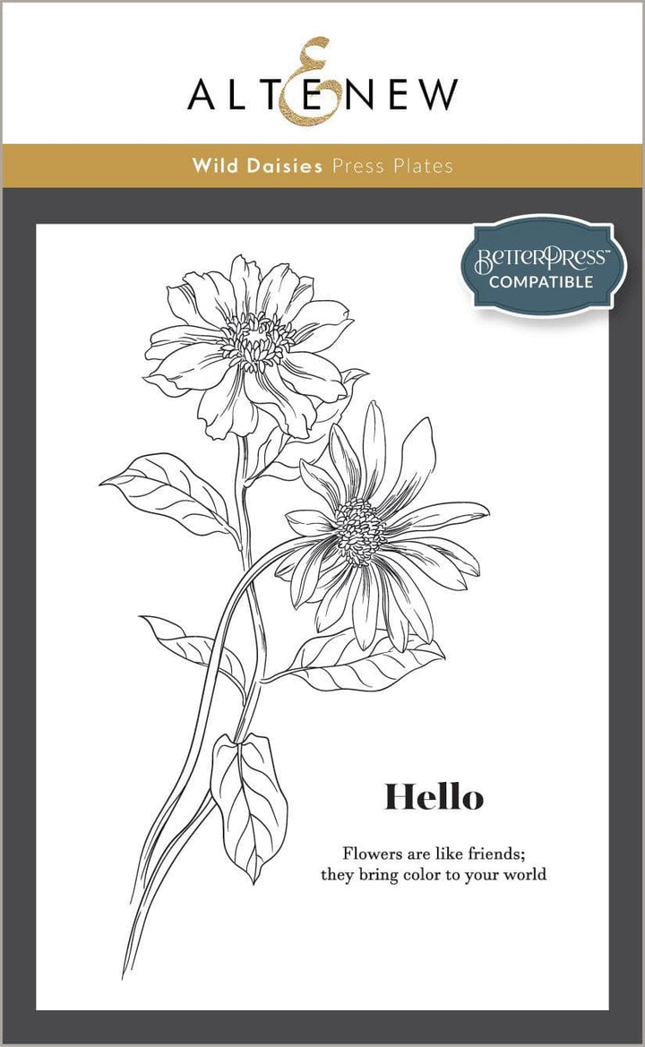 Altenew Betterpress Plate Bundle Wildflower Waltz Press Plate Bundle