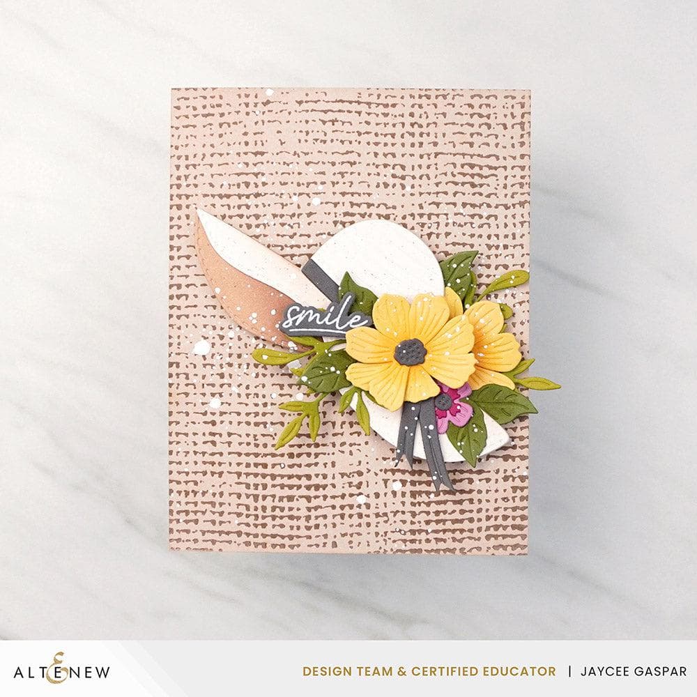 Essential Textures: Rustic Burlap Press Plate