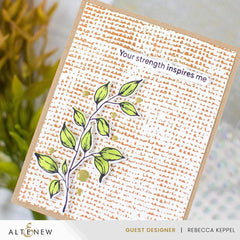 Essential Textures: Rustic Burlap Press Plate