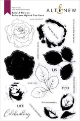 Altenew Build-A-Flower Set Build-A-Flower: Bellaroma Hybrid Tea Rose Layering Stamp & Die Set
